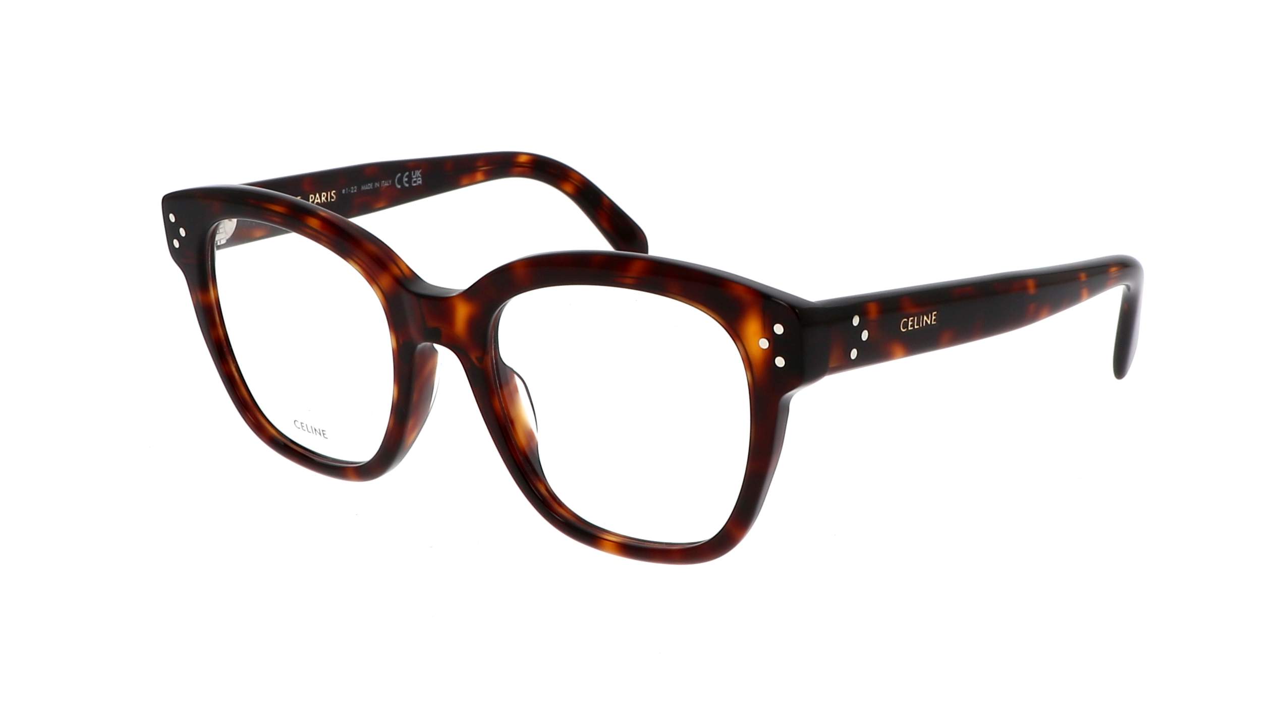 Eyeglasses CELINE Bold 3 dots CL50086I 054 51-20 Havana in stock ...