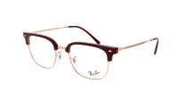 Ray-Ban New clubmaster RX7216 RB7216 8209 49-20 Bordeaux on rose gold