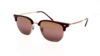 Ray-Ban New Clubmaster RB4416 6654/G9 51-20 Bordeaux On Rose Gold