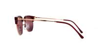 Ray-Ban New Clubmaster RB4416 6654/G9 51-20 Bordeaux On Rose Gold