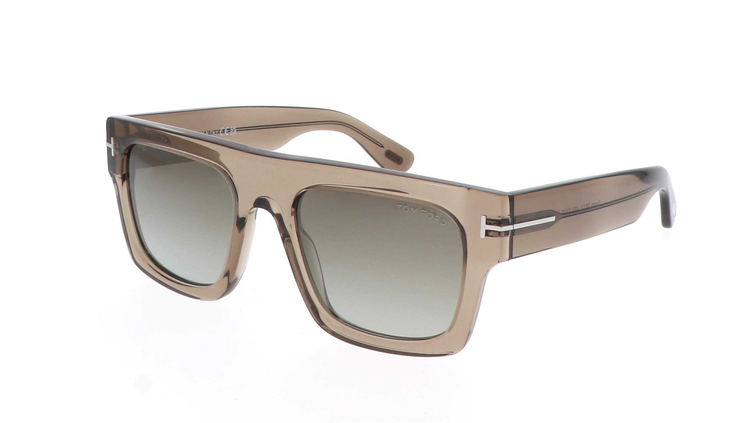 Monture De Lunettes Tom Ford Fausto TF5634-B 53/20/145 - Acétate Noir - Flat Top - Made In Italy