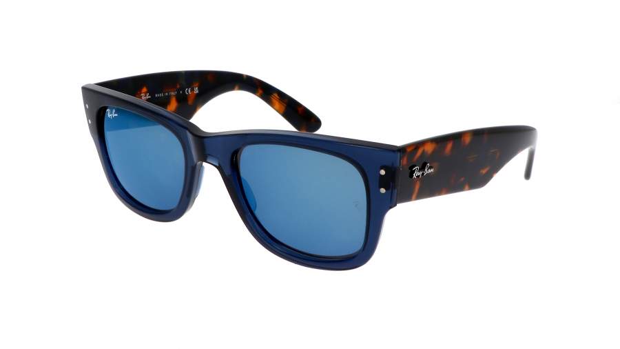 indtil nu kardinal Zeal Sunglasses Ray-Ban Mega wayfarer RB0840S 6638/O4 51-21 Transparent dark  blue in stock | Price 99,13 € | Visiofactory