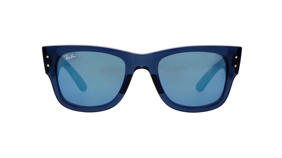 Sunglasses Ray-Ban Mega wayfarer RB0840S 6638/O4 51-21 Transparent dark blue in stock