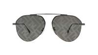 NEW Fendi FE40061U Silver Logo Mirror Aviator Unisex Sunglasses Fendi Men main image 4