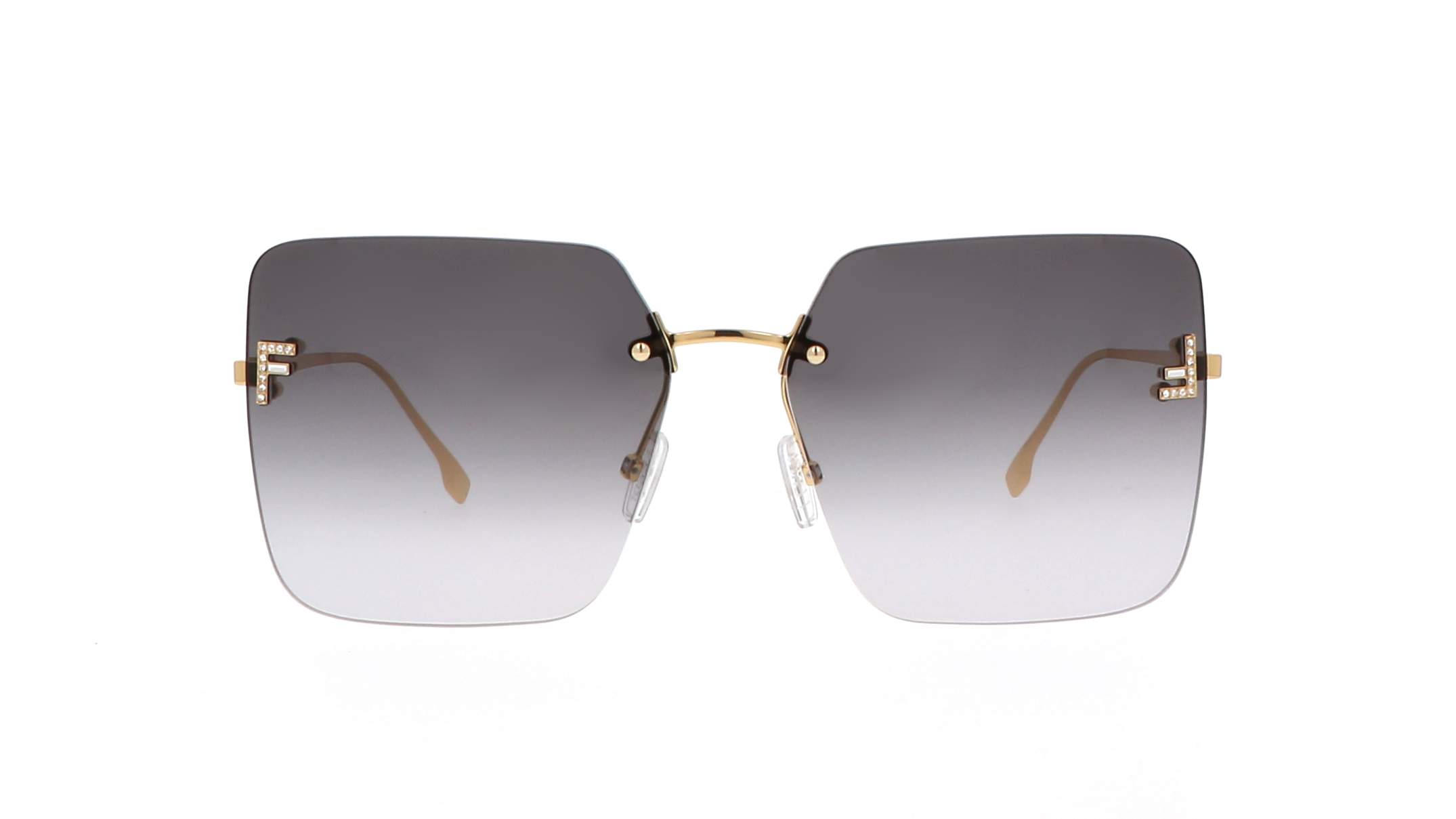 Fendi Men's Aviator-Style Metal Sunglasses