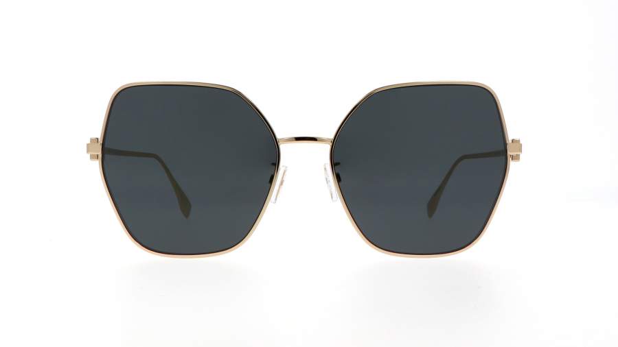 Sunglasses FENDI Baguette FE40033U 10A 59-17 Gold in stock