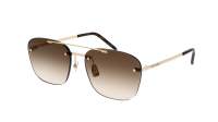 Saint Laurent SL 309 Rimless 58 Brown Gradient & Gold Sunglasses