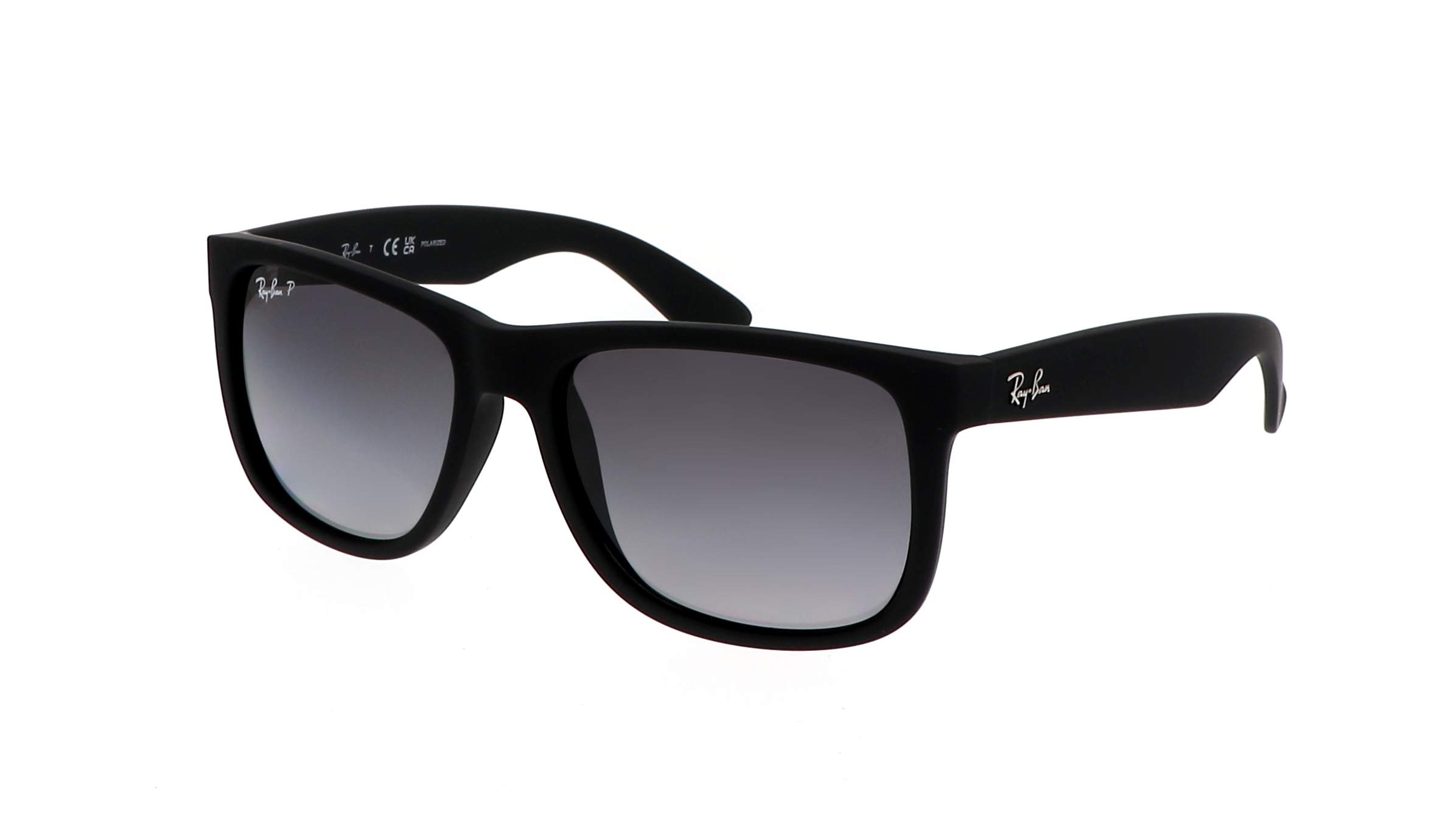 Sunglasses Ray-Ban Justin Black RB4165 622/T3 54-16 Polarized Gradient ...