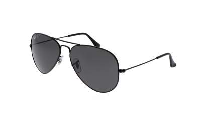 Sonnenbrille Ray-Ban Aviator Total Black RB3025 002/48 58-14 Mittel Polarisierte Gläser auf Lager