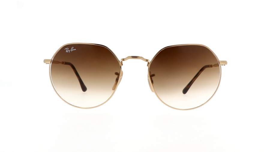 Sonnenbrille Ray-Ban Jack Gold RB3565 001/51 53-20 Breit Gradient Gläser auf Lager