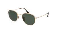 Sunglasses Ray-Ban RB3548N 001 51-21 Gold Flash in stock | Price 