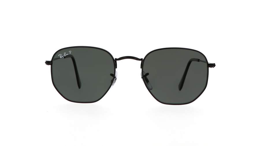 Sunglasses Ray-Ban Hexagonal Flat Lenses Black RB3548N 002/58 51-21 Medium Polarized in stock