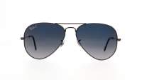 Ray-Ban Aviator Large Metal Silver RB3025 004/78 55-14 Small Polarized Gradient