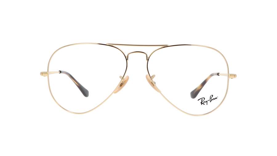 Eyeglasses Ray-Ban Aviator optics Gold RX6489 RB6489 2500 55-14 Medium in stock