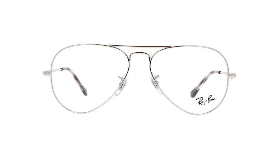 Brille Ray-Ban Aviator Optics Silber RX6489 2501 58-14 Large auf Lager