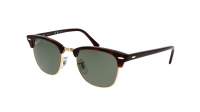 Ray-Ban Clubmaster RB3016 990/58 51-21 Brązowy