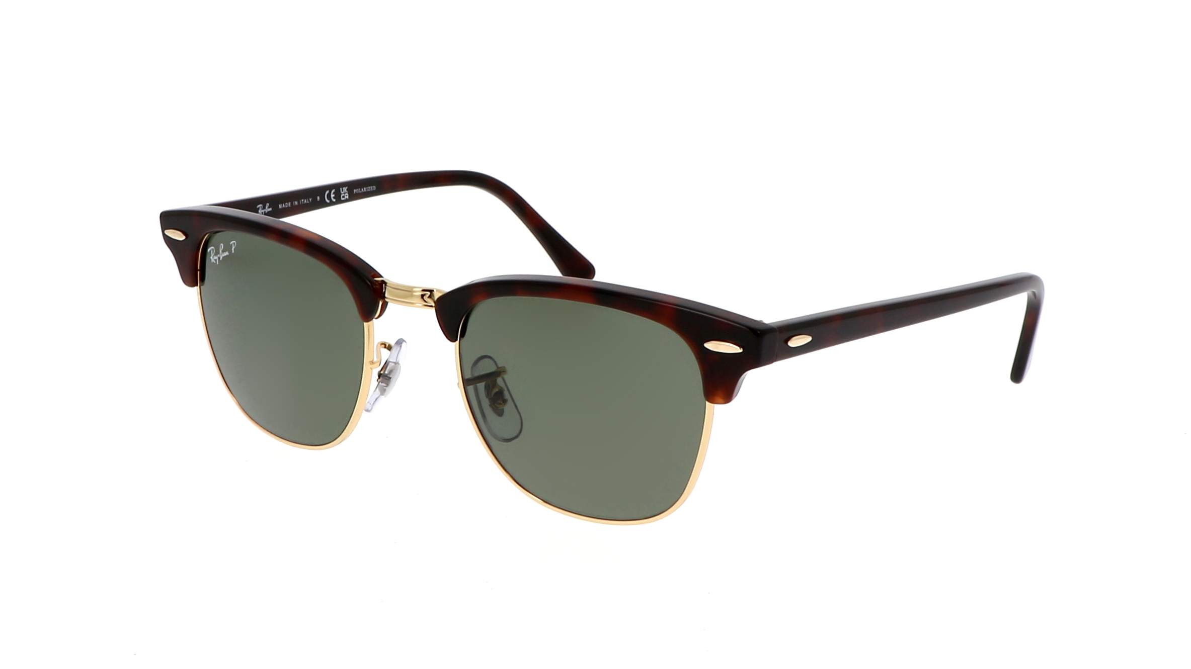Sunglasses Ray-Ban Clubmaster Brown RB3016 990/58 51-21 Polarized in ...