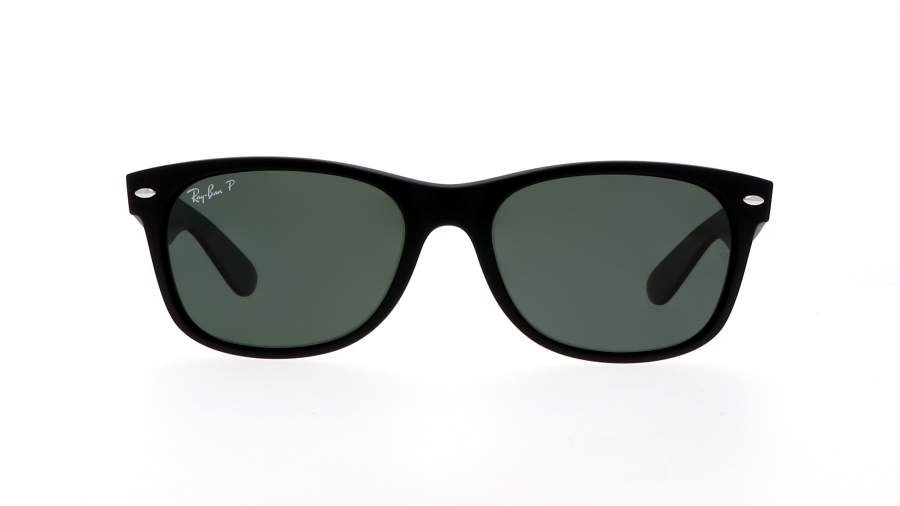 Sunglasses Ray-Ban New Wayfarer Black RB2132 622/58 55-18 Rubber Black in stock