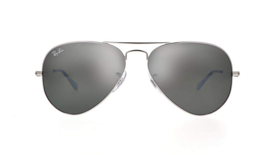 Lunettes de soleil Ray-Ban Aviator Large Metal Argent RB3025 W3275 55-14 Small Miroirs en stock