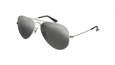 Lunettes de soleil Ray-Ban Aviator Large Metal Argent RB3025 W3275 55-14 Small Miroirs en stock