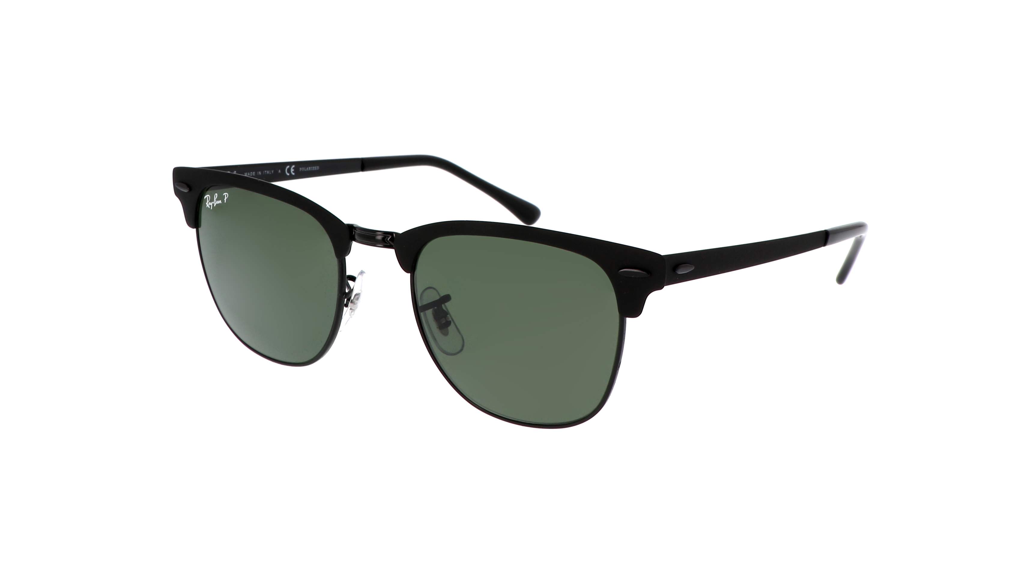 Sunglasses Ray-Ban Clubmaster Metal Black Matte RB3716 186/58 51-21 ...