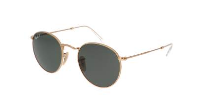 Sunglasses Ray-Ban Round Metal Gold Matte RB3447 112/58 50-21 Medium Polarized in stock