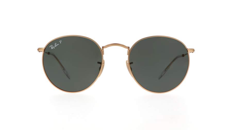 Sunglasses Ray-Ban Round Metal Gold Matte RB3447 112/58 50-21 Medium Polarized in stock