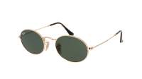 Ray-Ban Oval flat lenses Gold RB3547N 001 48-21 G15 Schmal
