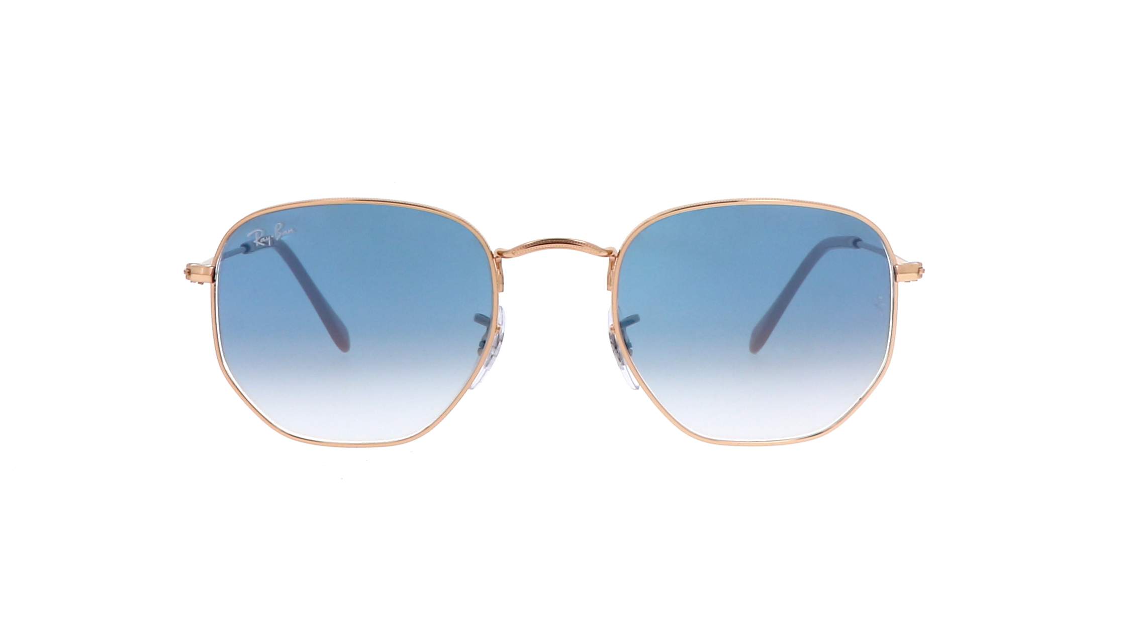21:54 Sunglasses Ray-Ban Hexagonal Flat lensesRB3548 001/3F 54-21 Gold in ...