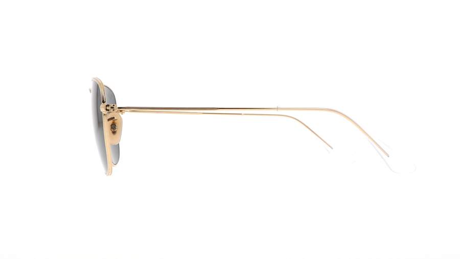 Ray-Ban Gold Frame Frank Sunglasses with Brown Case Ray-Ban Frank Titanium S (51 - 20) with Blue lenses and Gold  main image 3