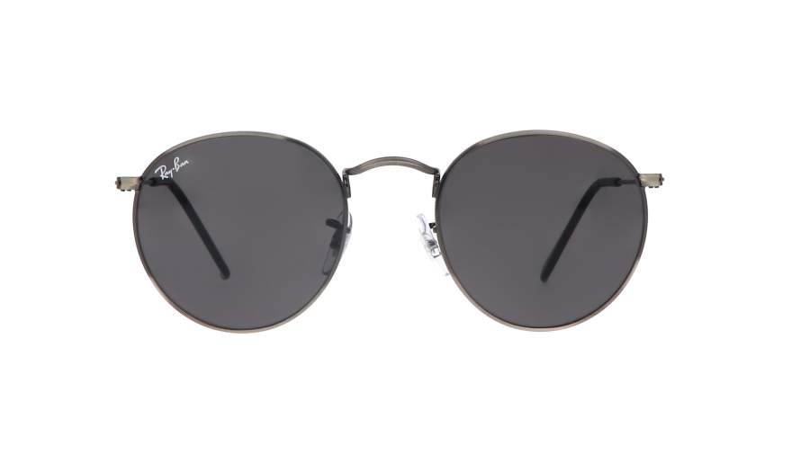 Sunglasses Ray-Ban Round Antique Gunmetal Metal Grey Matte RB3447 9229/B1 50-21 Medium in stock