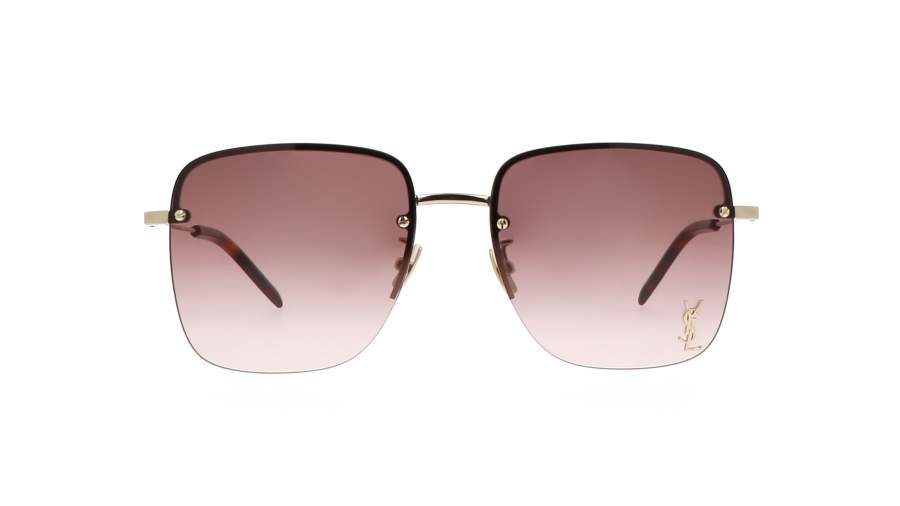Sunglasses Saint Laurent Monogram SL 312M 008 58-17 Gold in stock