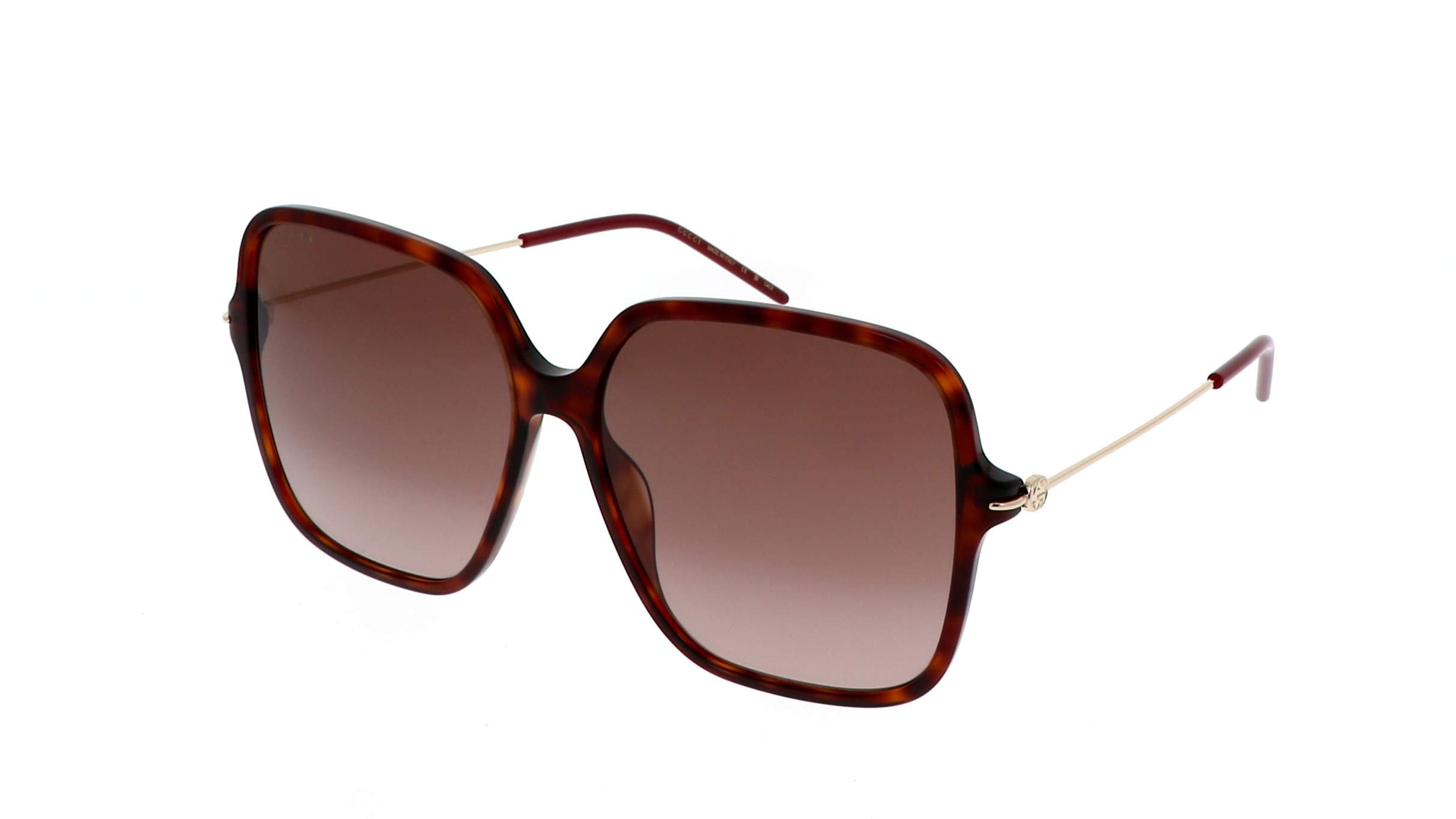 Lunettes De Soleil Vintage Club LA 8604 - Ovale, Havane, Métal Italie, Neuves
