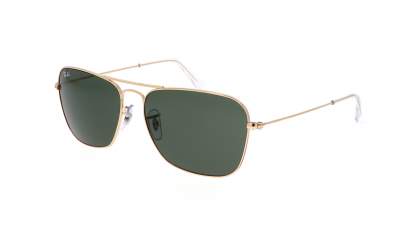 Sunglasses Ray-Ban Caravan Gold G15 RB3136 001 58-15 Large in stock