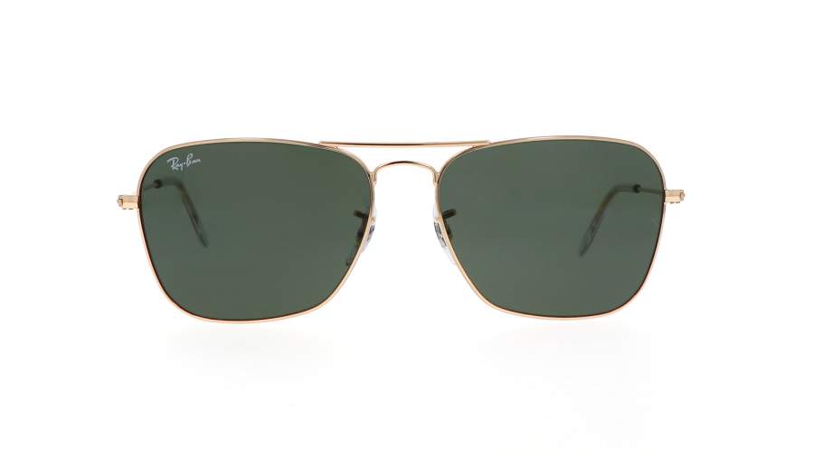 Sunglasses Ray-Ban Caravan Gold G15 RB3136 001 58-15 Large in stock