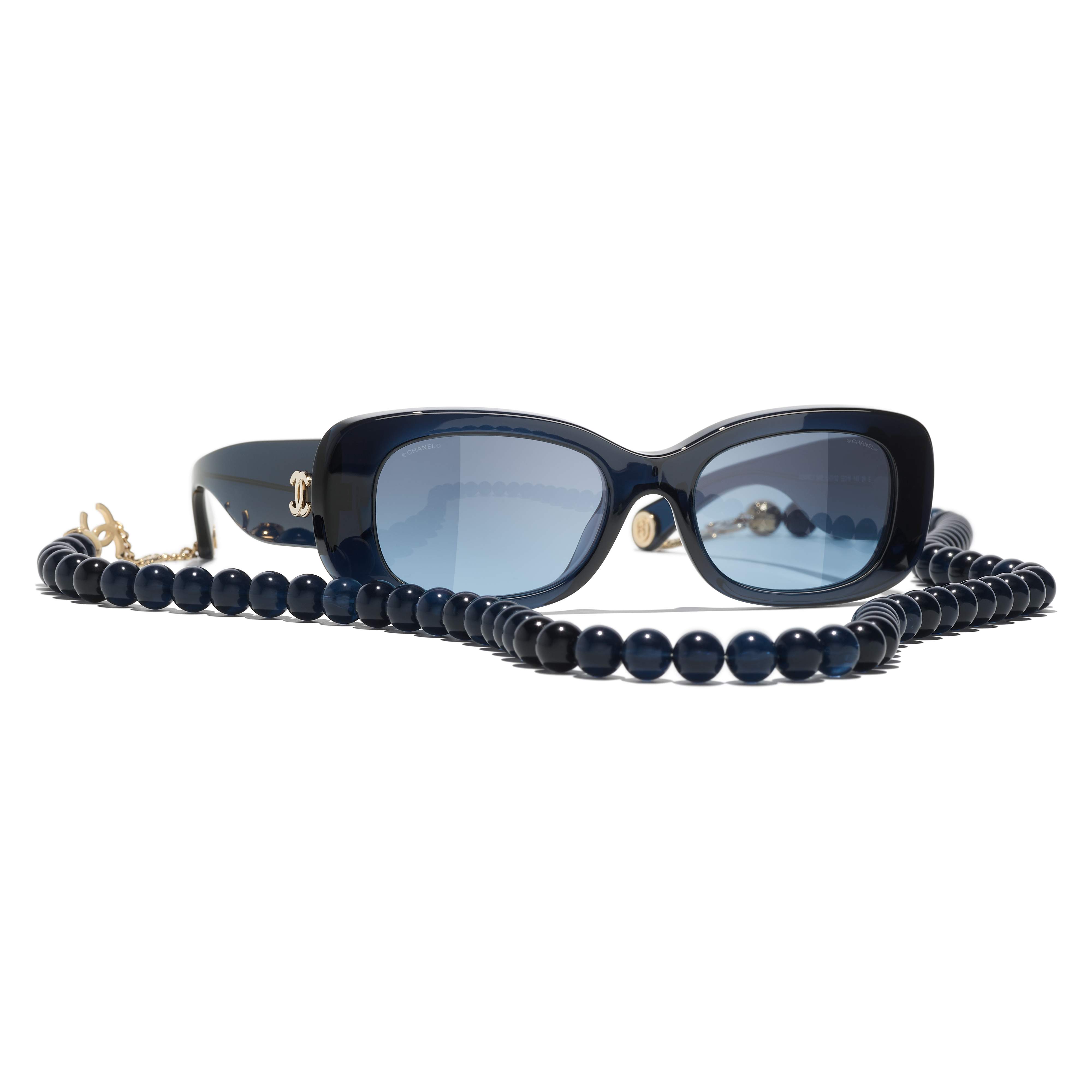 chanel sunglasses with blue