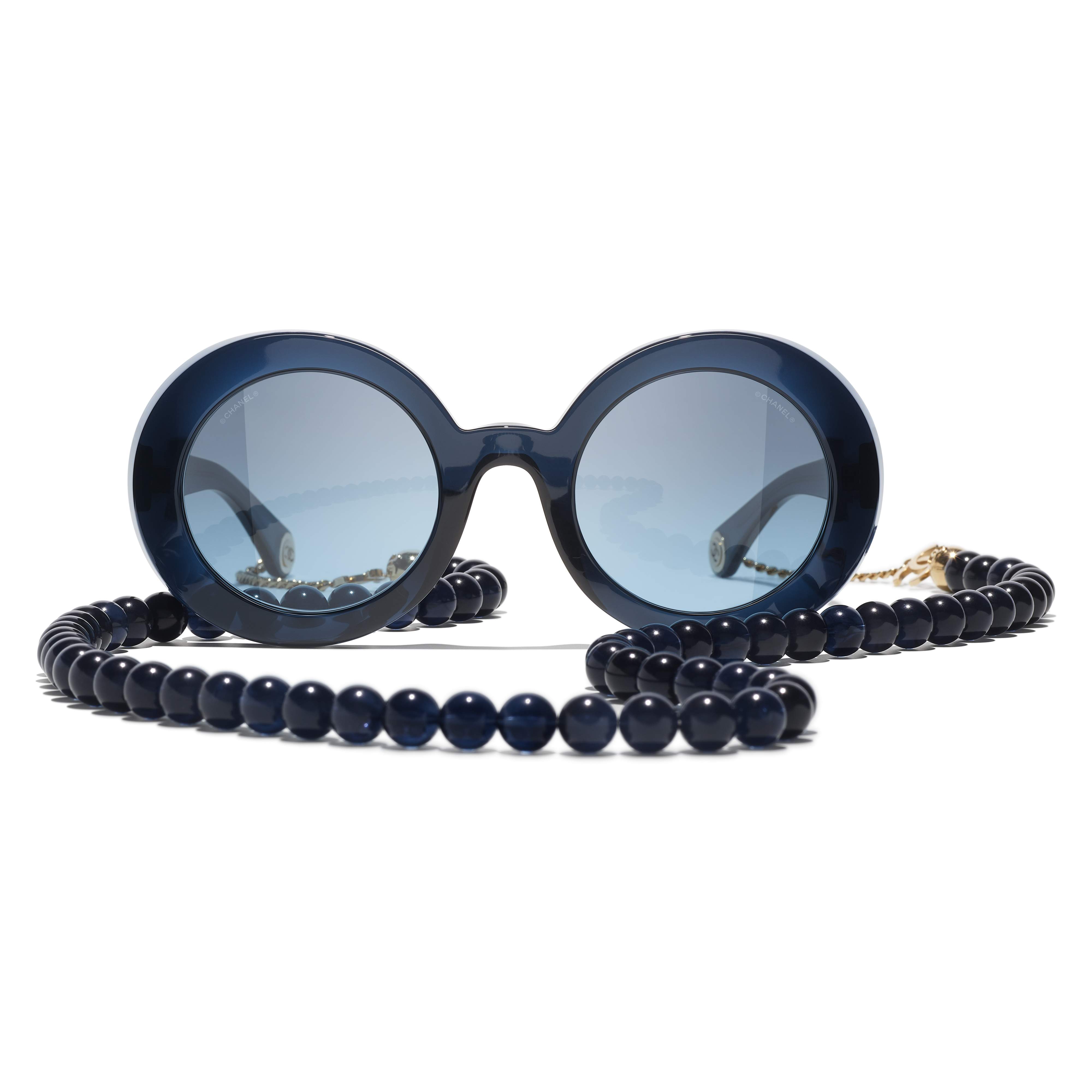 NEW CHANEL CH 5409 c.508/S2 55mm Blue Twine Cat Eye Sunglasses Italy  $270.00 - PicClick
