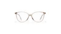 CHANEL CH3446 1723 50-16 Taupe Transparent