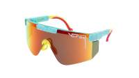 PIT VIPER The 2000's THE PLAYMATE 155-34 Blue with Pink and Yellow Splatter