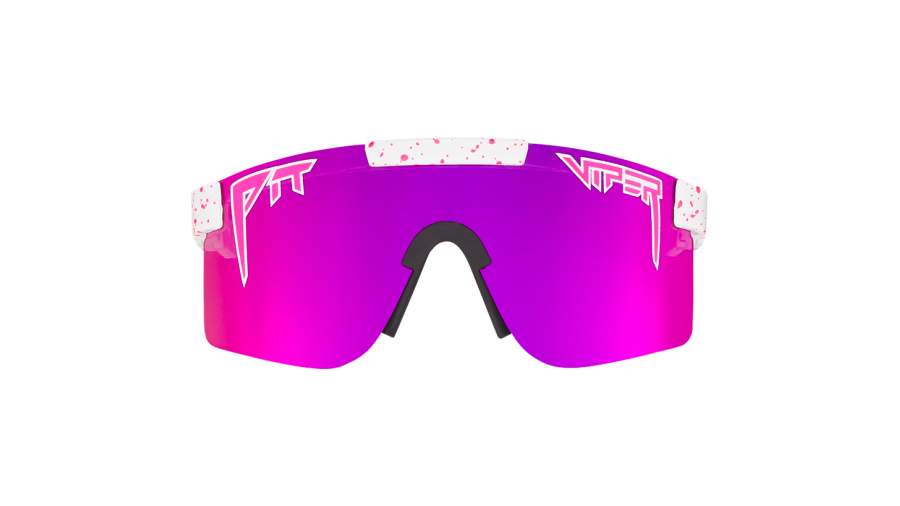 Sunglasses PIT VIPER Originals THE LA BRIGHTS POLARIZED 149-36 White with Pink Splatter in stock