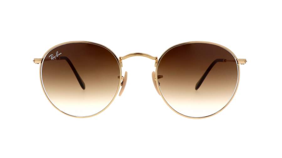Sunglasses Ray-Ban Round Metal RB3447 001/51 47-21 Gold in stock