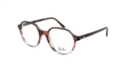 Brille Ray-Ban Thalia RX5395 RB5395 8251 49-18 Striped Brown Gradient Red auf Lager