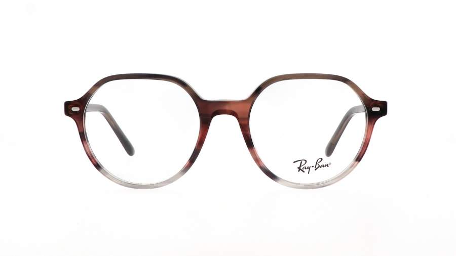Brille Ray-Ban Thalia RX5395 RB5395 8251 49-18 Striped Brown Gradient Red auf Lager