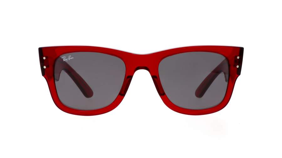 Sunglasses Ray-Ban Mega wayfarer RB0840S 6679/B1 51-21 Transparent Red in stock