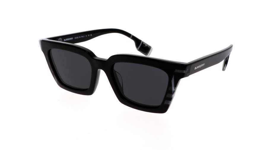 Sunglasses Burberry Briar BE4392U 4051/87 52-19 Black/Check White Black ...