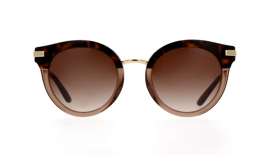 Sunglasses Dolce & Gabbana DG4394 3256/13 50-22 Havana/Transparent Brown in stock