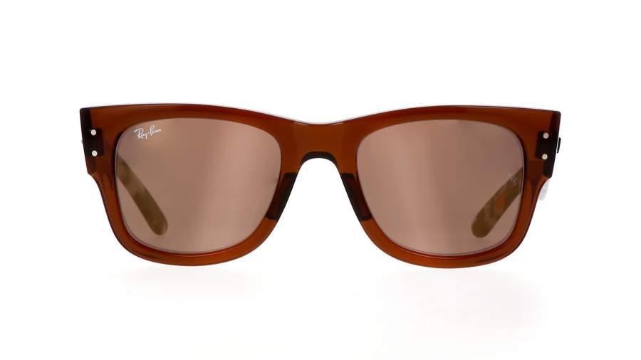 Sunglasses Ray-Ban Mega wayfarer RB0840S 663693 51-21 Transparent Brown in stock