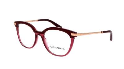 Eyeglasses Dolce & Gabbana DG3346 3247 52-18 Transparent Bordeaux in stock