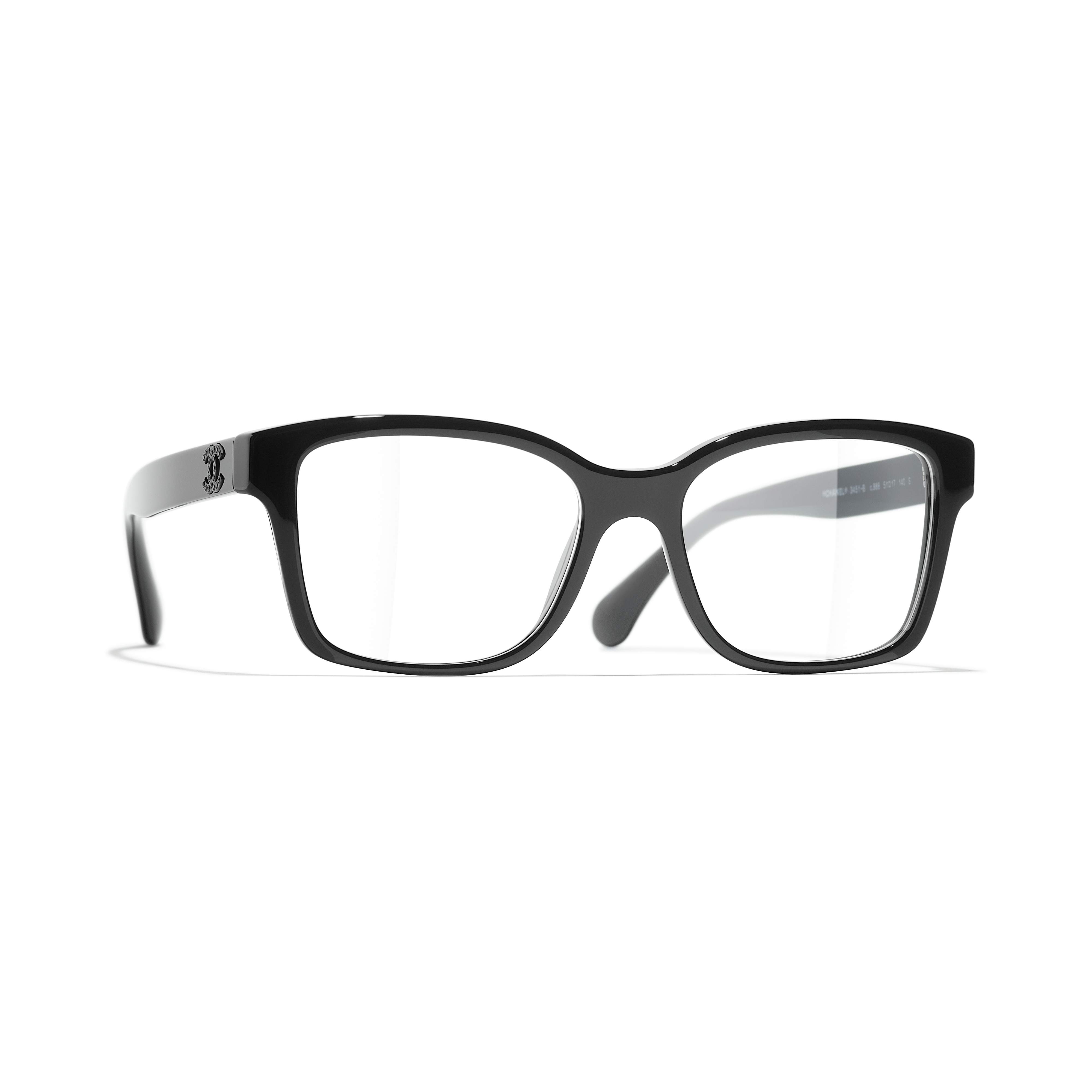 Shop CHANEL Square Eyeglasses (Ref: 3451B 1735, Ref: 3451B 1727, Ref: 3451B  1729, Ref: 3451B C888, Ref: 3451B C622) by mayluxury