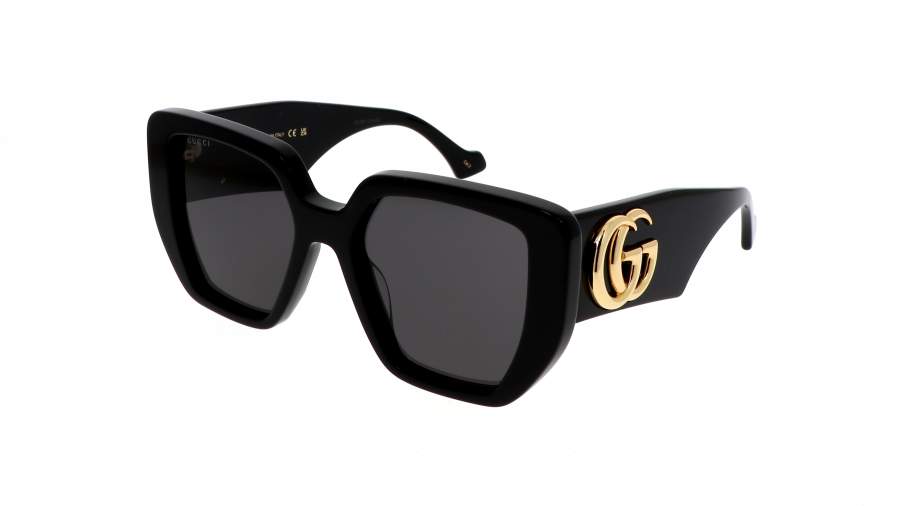 Chanel 1995 Logo Text Side Black & White Sunglasses